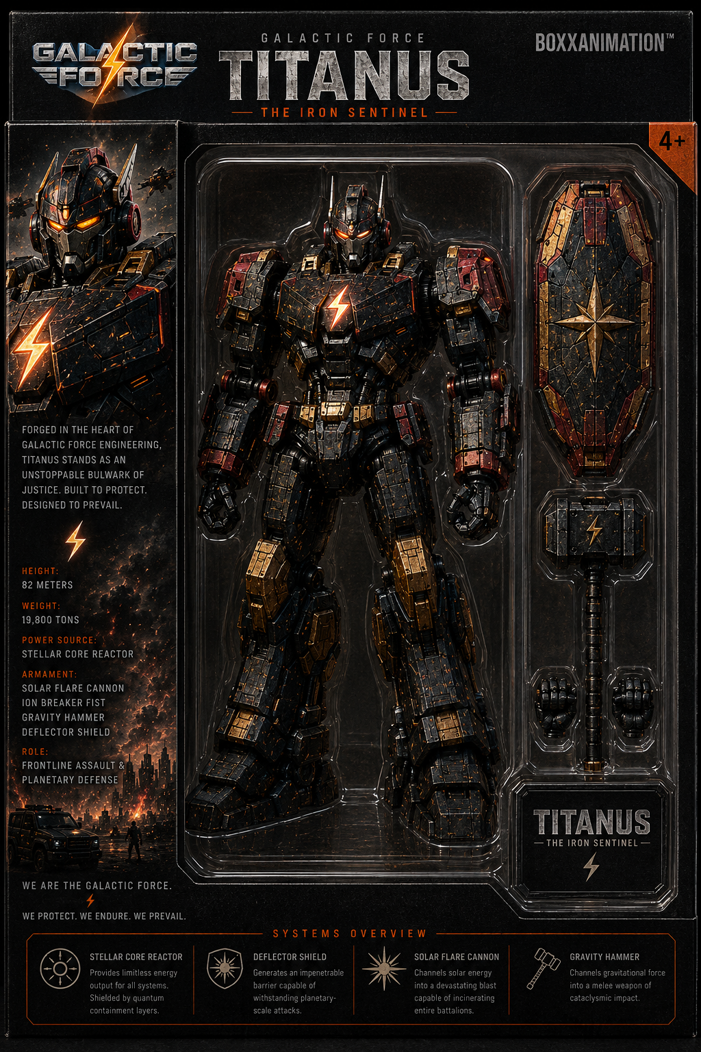 Galactic Force : TITANUS™ – The Iron Sentinel Deluxe Collector Action Figure