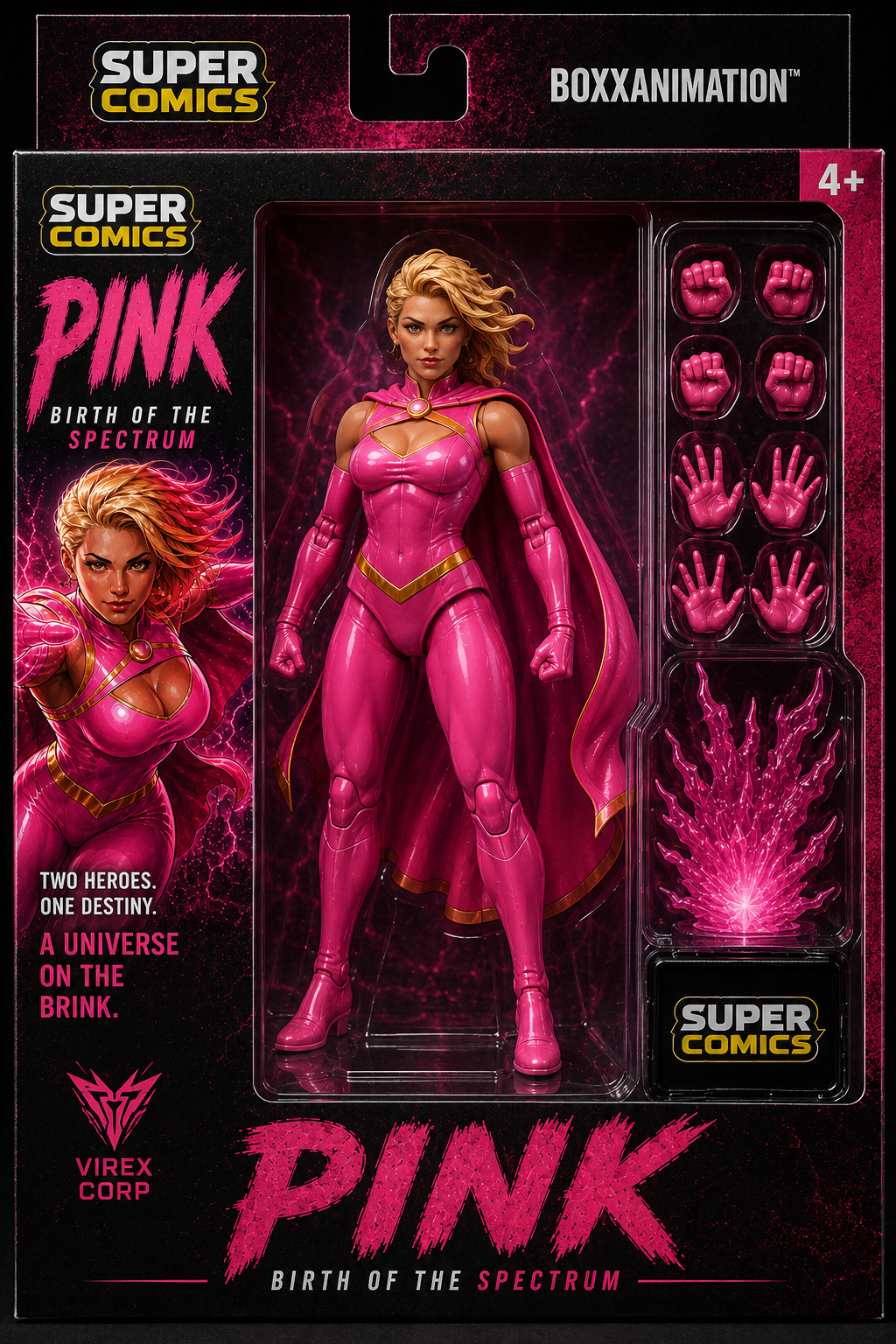 Super Comics Universe: PINK™ – Birth of the Spectrum Deluxe Collector Action Figure