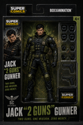 Super Comics Universe: JACK “2 GUNS” GUNNER™ – Zero Mercy Elite Collector Action Figure